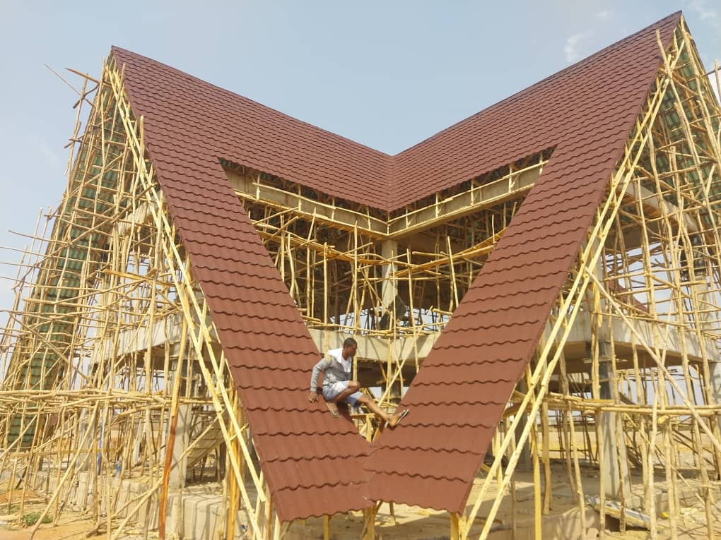 Roofing installation project